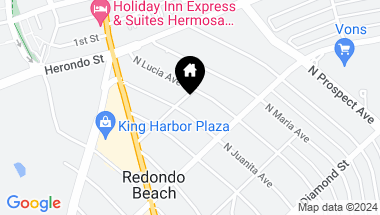 Map of 724 N Juanita Avenue 4, Redondo Beach CA, 90277