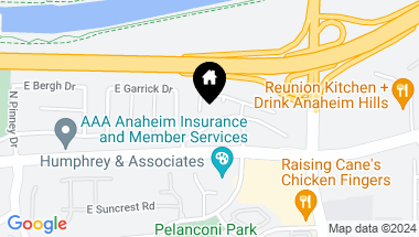 Map of 120 N Wade Circle, Anaheim Hills CA, 92807