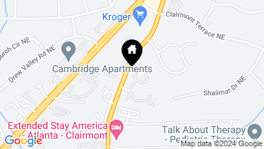 Map of 3292 CLAIRMONT N, Brookhaven GA, 30329