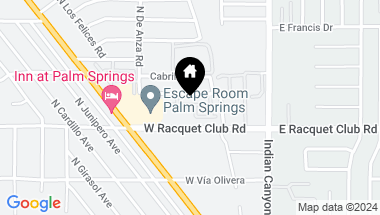 Map of 2563 Cheryl Lane, Palm Springs CA, 92262