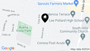 Map of 2447 Grove Avenue, Corona CA, 92882