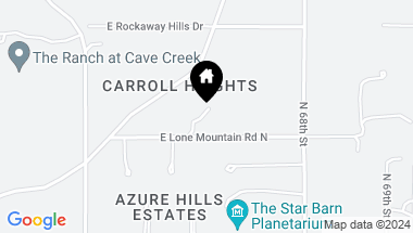Map of 6602 E LONE MOUNTAIN Road N, Cave Creek AZ, 85331