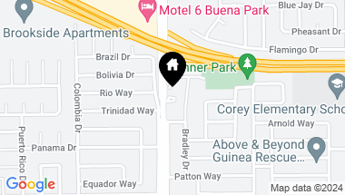 Map of 7242 Valley View Street, Buena Park CA, 90620