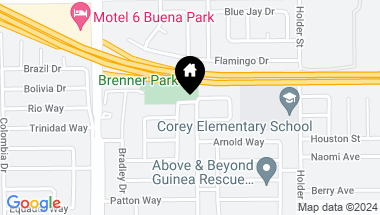 Map of 7405 San Rafael Drive, Buena Park CA, 90620