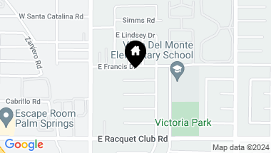 Map of 450 E Laurel Circle, Palm Springs CA, 92262