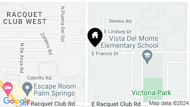 Map of 200 E Francis Drive, Palm Springs CA, 92262