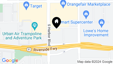 Map of 1521 S Pomona Avenue A20, Fullerton CA, 92832