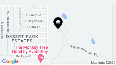 Map of 2709 N Whitewater Club Drive, Palm Springs CA, 92262