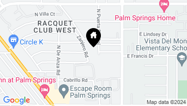 Map of 2905 N PUERTA DEL SOL, Palm Springs CA, 92262