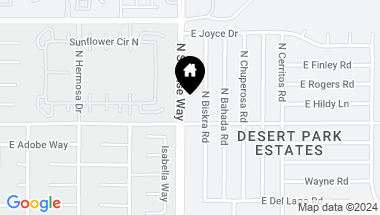 Map of 2932 N Sunrise Way, Palm Springs CA, 92262
