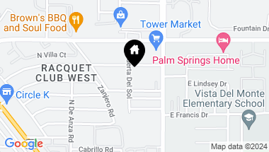 Map of 3060 N Puerta Del Sol, Palm Springs CA, 92262