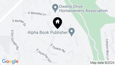 Map of 310 S Mohler Drive, Anaheim Hills CA, 92808