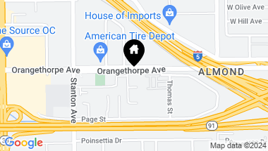 Map of 8202 Orangethorpe Avenue, Buena Park CA, 90621