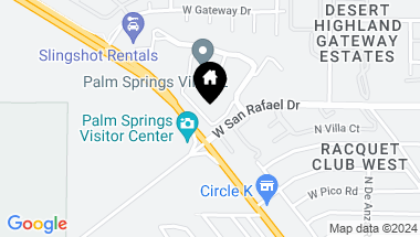 Map of 2809 N Los Felices Circle E G2, Palm Springs CA, 92262