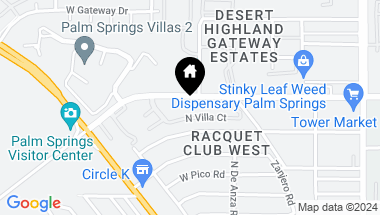Map of 510 N Villa Court 212, Palm Springs CA, 92262