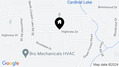 Map of 726 Highview Drive SE, Smyrna GA, 30082
