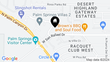 Map of 2800 E Los Felices Circle 106, Palm Springs CA, 92262