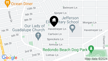 Map of 1642 Havemeyer Lane, Redondo Beach CA, 90278