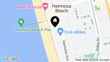 Map of 39 10th Street, Hermosa Beach CA, 90254