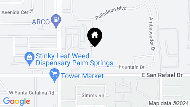Map of 3582 Taylor Drive, Palm Springs CA, 92262