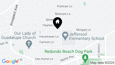 Map of 1734 Morgan Lane, Redondo Beach CA, 90278