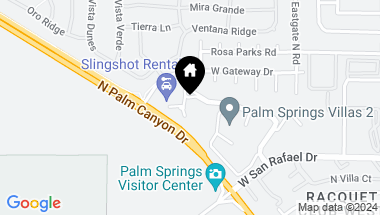 Map of 2821 N Los Felices Circle W 2, Palm Springs CA, 92262