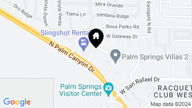 Map of 2821 Los Felices Circle N 114, Palm Springs CA, 92262