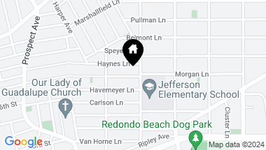 Map of 1739 Morgan Lane, Redondo Beach CA, 90278
