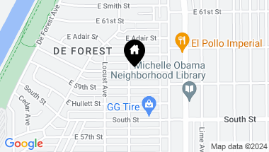 Map of 410 E Osgood Street, Long Beach CA, 90805