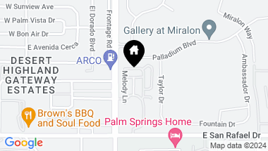 Map of 252 Breeze Loop, Palm Springs CA, 92262