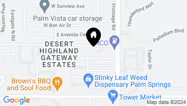 Map of 181 Vista Agave, Palm Springs CA, 92262