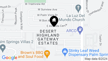 Map of 366 W Rosa Parks RD, PALM SPRINGS CA, 92262