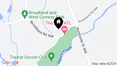 Map of 619 Broadland Road NW, Atlanta GA, 30327
