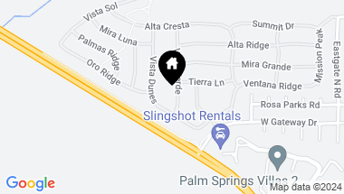 Map of 3689 Vista Verde, Palm Springs CA, 92262