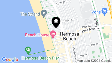 Map of 42 15th Street, Hermosa Beach CA, 90254