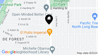 Map of 6037 Atlantic Avenue, Long Beach CA, 90805