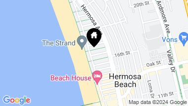 Map of 34 17th Street, Hermosa Beach CA, 90254