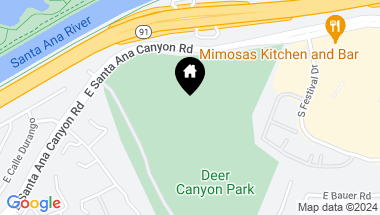 Map of 1 Santa Ana Canyon Road E, Anaheim Hills CA, 92808