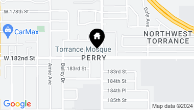 Map of 4015 W 182nd Street, Torrance CA, 90504