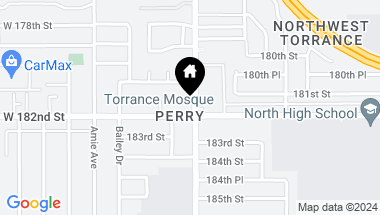 Map of 4005 W 182nd Street, Torrance CA, 90504