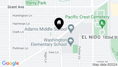 Map of 2504 Clark Lane, Redondo Beach CA, 90278