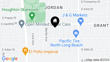 Map of 6152 California Avenue, Long Beach CA, 90805