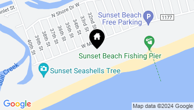 Map of 607 W Main Street, # A, Sunset Beach NC, 28468