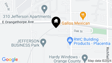 Map of 1562 Topeka Ave 8, Placentia CA, 92870