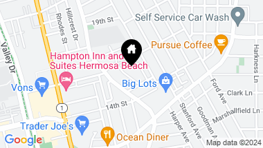 Map of 1538 Golden Avenue, Hermosa Beach CA, 90254