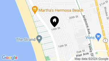 Map of 126 19th Street, Hermosa Beach CA, 90254