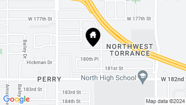 Map of 3816 W 180th Street, Torrance CA, 90504