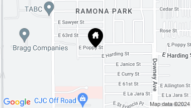 Map of 3131 E Harding Street, Long Beach CA, 90805