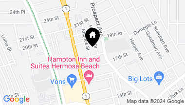Map of 915 18th Street, Hermosa Beach CA, 90254