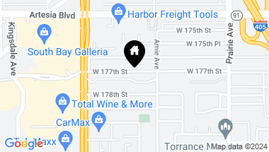 Map of 4230 W 177th Street, Torrance CA, 90504